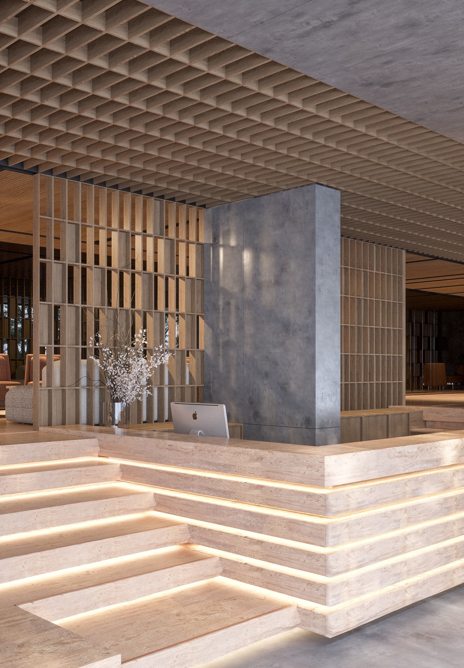 Seaside Hotel Lobby